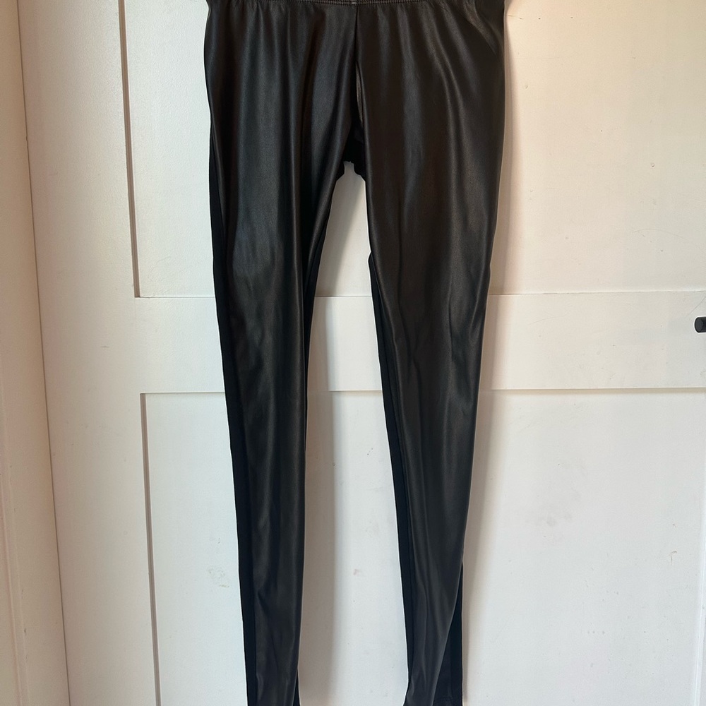 Hatch maternity faux leather leggings